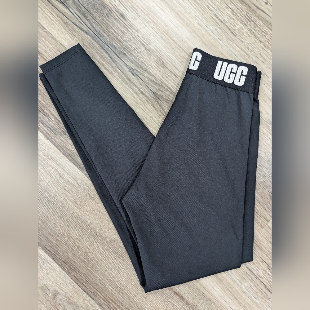 UGG 1136895 Tar Mckena Logo Leggings Black XS - Picture 2 of 9